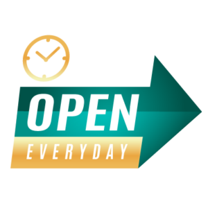 Open 7 days a week badge